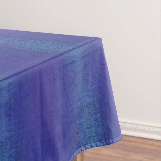 aanvaarding | Blauw Indigo Violet Shibori Patroon Tafelkleed (Voorbeeld)