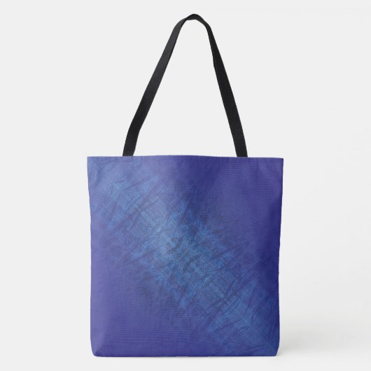 aanvaarding | Blauw Indigo Violet Shibori Patroon Tote Bag (Voorkant)