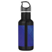 aanvaarding | Blauw Indigo Violet Shibori Patroon Waterfles (Achterkant)