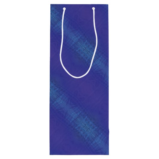 aanvaarding | Blauw Indigo Violet Shibori Patroon Wijn Cadeautas