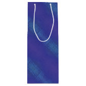 aanvaarding | Blauw Indigo Violet Shibori Patroon Wijn Cadeautas (Voorkant)