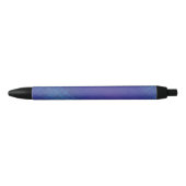 aanvaarding | Blauw Indigo Violet Shibori Patroon Zwarte Inkt Pen (Voorkant)