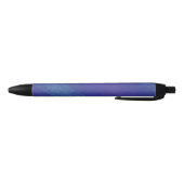 aanvaarding | Blauw Indigo Violet Shibori Patroon Zwarte Inkt Pen (Bodem)