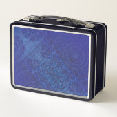 aanvaarding | Blauwe Indigo Violet Boho medailles (Achterkant)