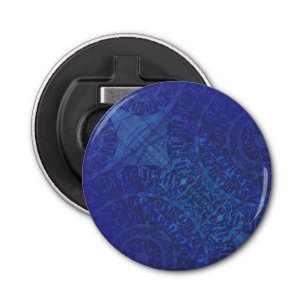 aanvaarding   Blauwe Indigo Violet Boho medailles Button Flesopener