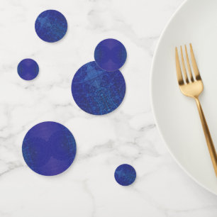 aanvaarding Blauwe Indigo Violet Boho medailles Confetti