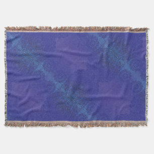 aanvaarding   Blauwe Indigo Violet Boho medailles Deken