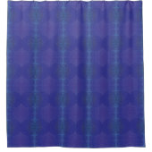 aanvaarding | Blauwe Indigo Violet Boho medailles Douchegordijn (Voorkant)