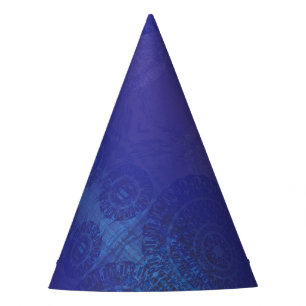 aanvaarding Blauwe Indigo Violet Boho medailles Feesthoedjes