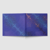 aanvaarding | Blauwe Indigo Violet Boho medailles Gastenboek (Volledig)