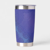 aanvaarding | Blauwe Indigo Violet Boho medailles Geïsoleerde Drinkbeker (Links)