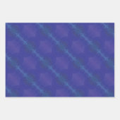 aanvaarding | Blauwe Indigo Violet Boho medailles Inpakpapier Vel (Voorkant 3)