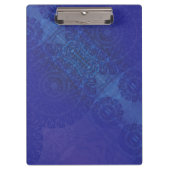 aanvaarding | Blauwe Indigo Violet Boho medailles Klembord (Voorkant)