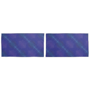 aanvaarding Blauwe Indigo Violet Boho medailles Kussensloop