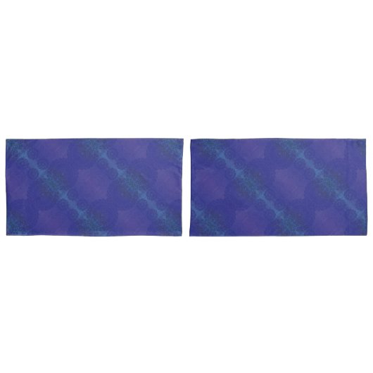 aanvaarding | Blauwe Indigo Violet Boho medailles Kussensloop (Voorkant-Set)