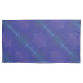 aanvaarding | Blauwe Indigo Violet Boho medailles Kussensloop (Voorkant-Links)