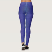 aanvaarding | Blauwe Indigo Violet Boho medailles Leggings (Achterkant)