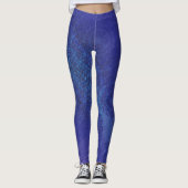 aanvaarding | Blauwe Indigo Violet Boho medailles Leggings (Voorkant)