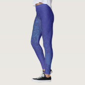 aanvaarding | Blauwe Indigo Violet Boho medailles Leggings (Links)