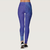 aanvaarding | Blauwe Indigo Violet Boho medailles Leggings (Achterkant)