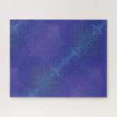 aanvaarding | Blauwe Indigo Violet Boho medailles Legpuzzel (Horizontaal)