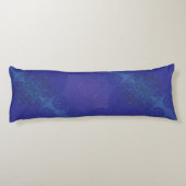 aanvaarding | Blauwe Indigo Violet Boho medailles Lichaamskussen (Achterkant)