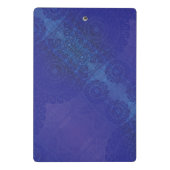 aanvaarding | Blauwe Indigo Violet Boho medailles Mini Klembord (Achterkant)
