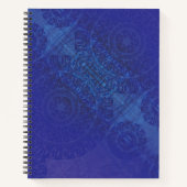 aanvaarding | Blauwe Indigo Violet Boho medailles Notitieboek (Voorkant)