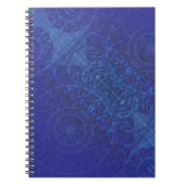 aanvaarding | Blauwe Indigo Violet Boho medailles Notitieboek (Voorkant)