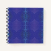 aanvaarding | Blauwe Indigo Violet Boho medailles Notitieboek (Voorkant)