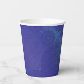 aanvaarding | Blauwe Indigo Violet Boho medailles Papieren Bekers (Achterkant)