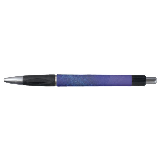 aanvaarding | Blauwe Indigo Violet Boho medailles Pen (Voorkant)