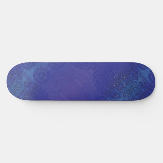 aanvaarding | Blauwe Indigo Violet Boho medailles Persoonlijk Skateboard (Horizontaal)
