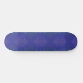 aanvaarding | Blauwe Indigo Violet Boho medailles Persoonlijk Skateboard (Horizontaal)