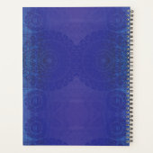 aanvaarding | Blauwe Indigo Violet Boho medailles Planner (Achterkant)