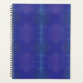 aanvaarding | Blauwe Indigo Violet Boho medailles Planner (Voorkant)