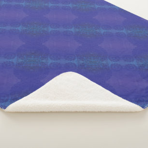 aanvaarding   Blauwe Indigo Violet Boho medailles Sherpa Deken