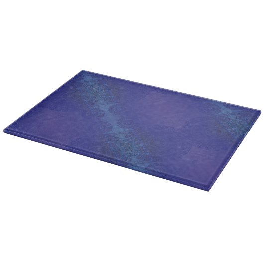 aanvaarding | Blauwe Indigo Violet Boho medailles Snijplank (Hoek)