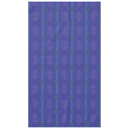 aanvaarding | Blauwe Indigo Violet Boho medailles Tafelkleed (Voorkant)