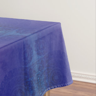 aanvaarding Blauwe Indigo Violet Boho medailles Tafelkleed