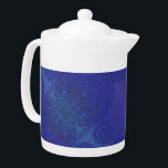 aanvaarding | Blauwe Indigo Violet Boho medailles Theepot<br><div class="desc">Gerichte Meditatie medaillons voor mindful persoonlijke groei, mentale helderheid, energie healing en spirituele verlichting. Onze meditatiemedailles en bijbehorende kunstwerken zijn gemaakt met motieven die specifiek zijn voor woorden en zinnen om je te helpen focussen en je persoonlijke groei en spirituele reis te begeleiden. Dit kunstwerk bestaat uit 6 van de...</div>