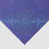 aanvaarding | Blauwe Indigo Violet Boho medailles Tissuepapier (Detail)