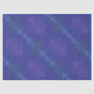 aanvaarding   Blauwe Indigo Violet Boho medailles Tissuepapier