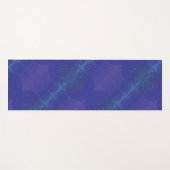 aanvaarding | Blauwe Indigo Violet Boho medailles Yogamat (Voorkant (horizontaal))
