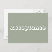 Aanvaarding Briefkaart (Voorkant / Achterkant)