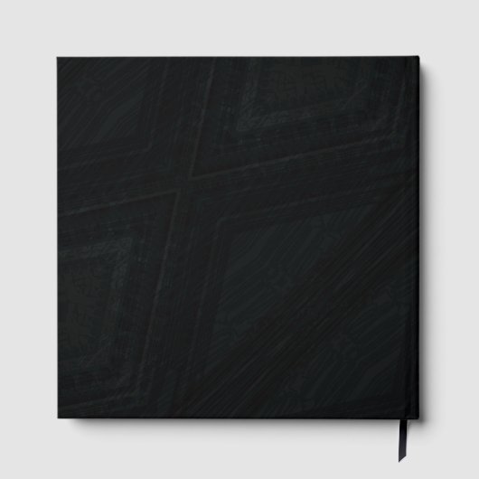 aanvaarding | Donkere Abstracte textuur Gastenboek (Achterkant)