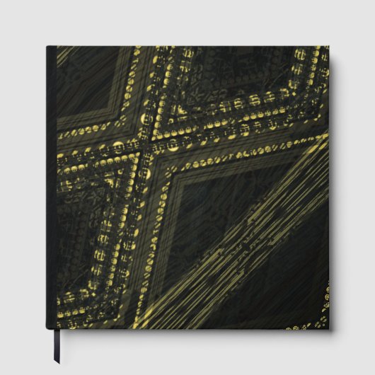 aanvaarding | Donkere Abstracte textuur Gastenboek (Voorkant)