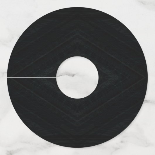 aanvaarding | Donkere Abstracte textuur Wijnglaslabel (Achterkant)