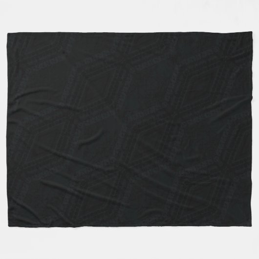 aanvaarding | Donkere Boho-textuur Fleece Deken (Voorkant (Horizontaal))