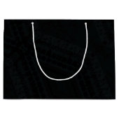 aanvaarding | Donkere Boho-textuur Groot Cadeauzakje (Voorkant)